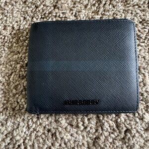 Authentic Burberry Black Leather Wallet